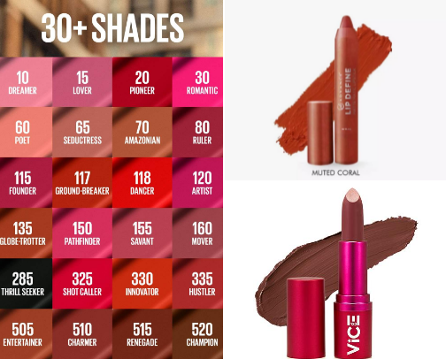 a list of budget lipsticks that survive eating and drinking so you won’t have to reapply often. That’s perfect for all-day wear. cover photo collage