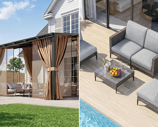 Outdoors decor cover photo collage