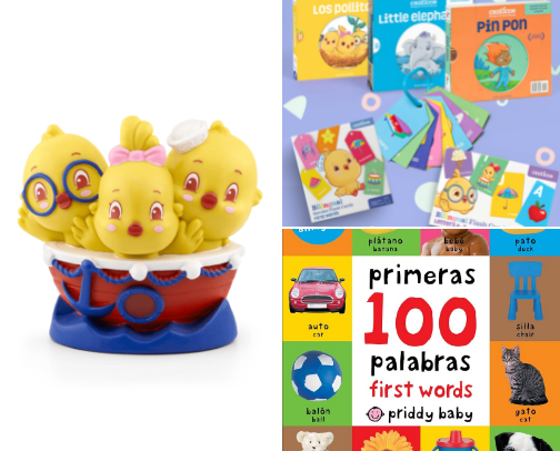 Bilingual babies : Spanish cover photo collage