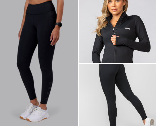 Activewear I live in cover photo collage