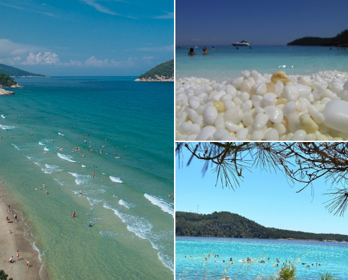 Thassos beach recommedations cover photo collage