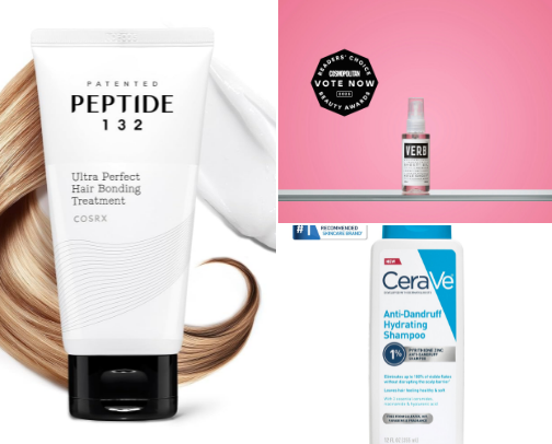 Hair care cover photo collage