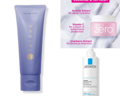Basic skincare cover photo collage