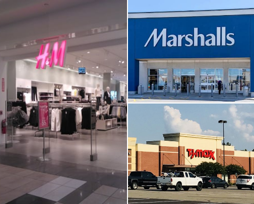 Men/women clothing stores cover photo collage