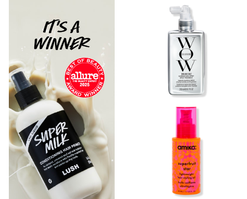 BYE BYE frizzy hair ✌️✨ cover photo collage