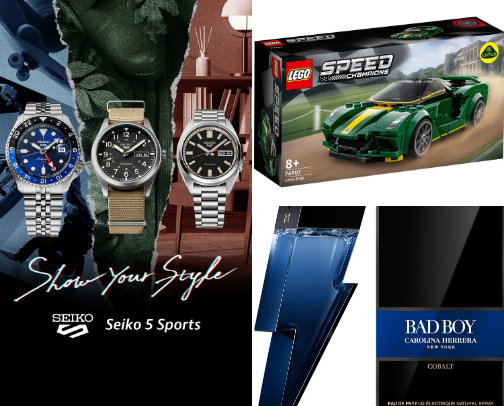 Gift ideas for him 🩵🧸 cover photo collage