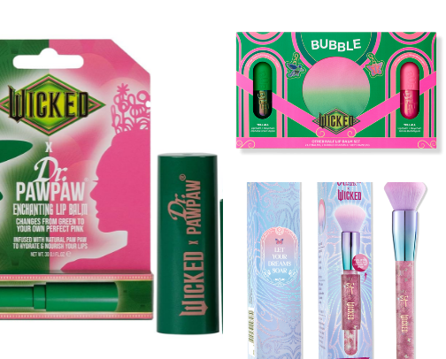 WICKED inspired beauty products cover photo collage