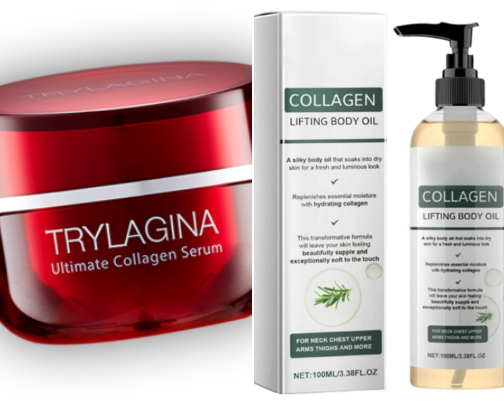 eBay 2X TRYLAGINA Age Defying Collagen Serum 12 times Moisturizing. cover photo collage
