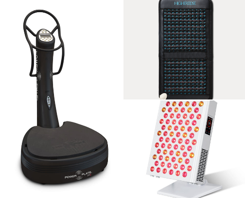 Exercise recovery equipment cover photo collage