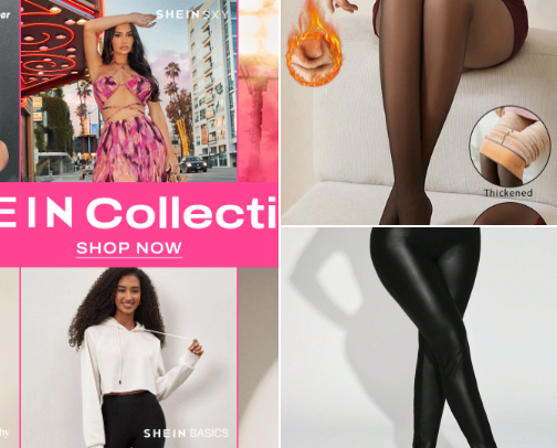 Online shopping cover photo collage