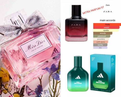 Parfum cover photo collage