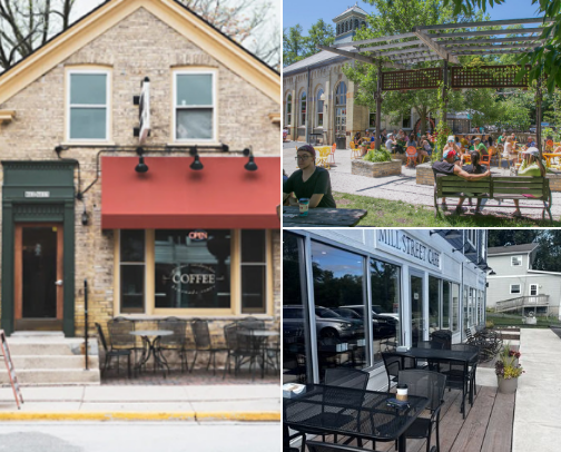 All my favorite Wisconsin Coffee shops cover photo collage