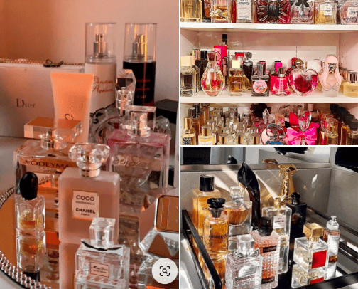 She smells like a perfume factory😋  cover photo collage