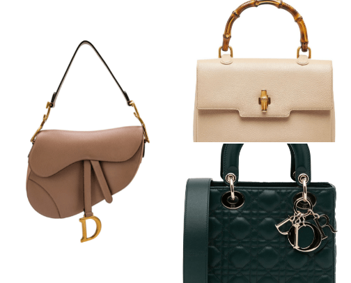 timeless designer bags cover photo collage