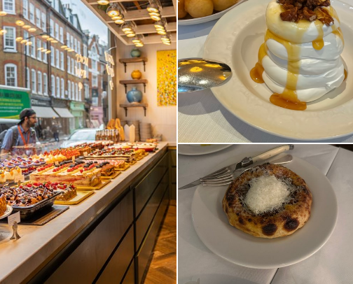 Aesthetic cafes London cover photo collage