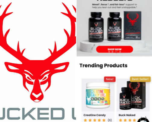 Bucked Up Supplements cover photo collage