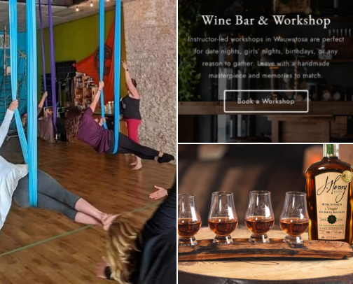 The gift of Experience’s WI Addition (but most you can find locally near you) cover photo collage