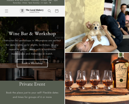 The gift of Experience’s WI Addition (but most you can find locally near you) cover photo collage