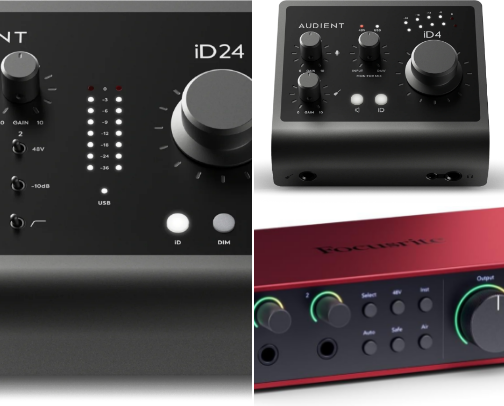 Best Home Studio Audio Interfaces cover photo collage