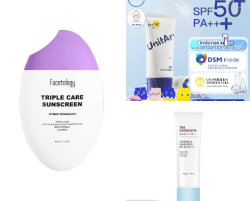 Rekomendasi sunscreen yang bagus banget buat kamu cover photo collage