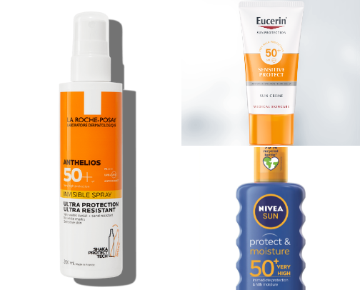 Top Body SPFs for Summer – Protection with a Glow cover photo collage