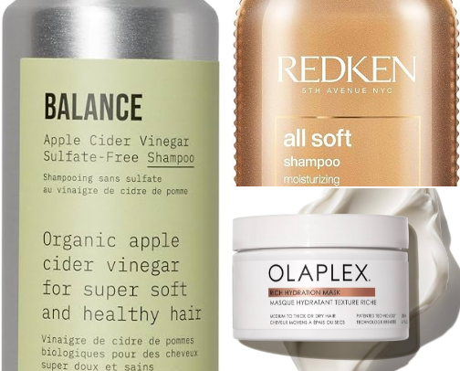 Curly Hair Wash Day Products cover photo collage