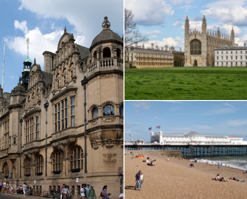 Best (day) trips from London! cover photo collage