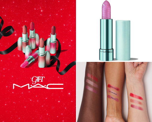 Mac Cosmetics holiday 2025 cover photo collage
