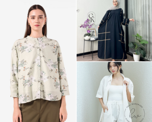 Modern Fashion, Blouse, Footwear & Abaya Collection cover photo collage