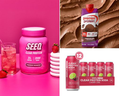 Protein Drinks cover photo collage