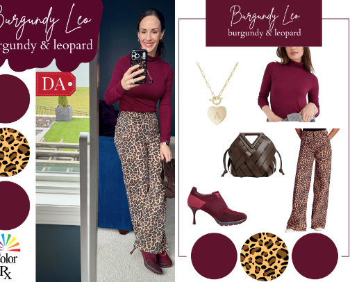 Burgundy Leo cover photo collage