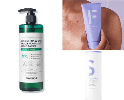 Acne/ body acne cover photo collage