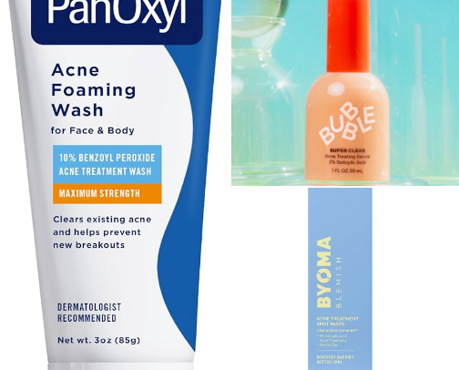Drugstore Products that helped my 15yr olds acne cover photo collage