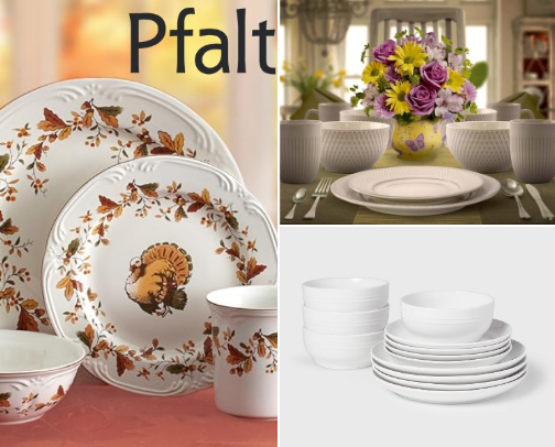 Affordable Thanksgiving Dinnerware That Looks Luxe (Under $100) cover photo collage