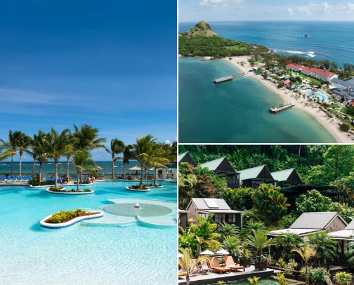 3 Resorts You Absolutely Must Visit in St. Lucia cover photo collage