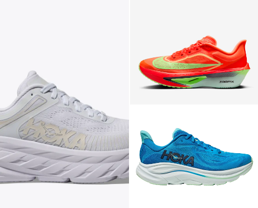 Sports shoes cover photo collage