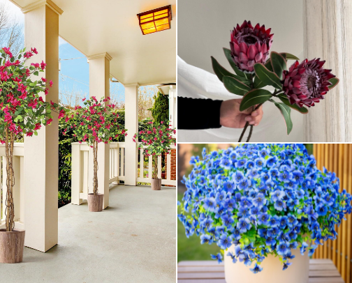 Artificial Plants cover photo collage