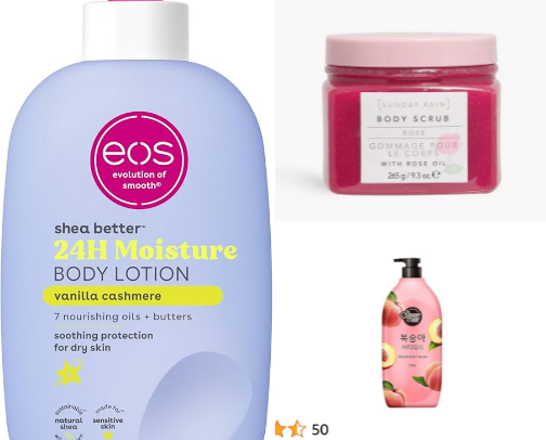 Bodycare for sensitive skin cover photo collage