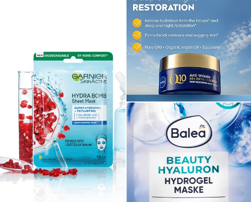 Najbolje drogerijske maske za hidrataciju lica u Srbiji – dostupne u DM, Lilly i apotekama cover photo collage