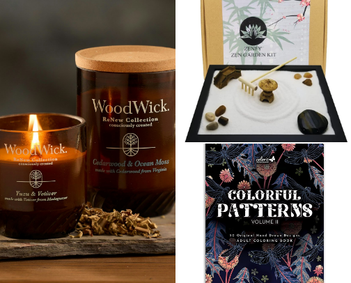 My favorite stress relief products cover photo collage