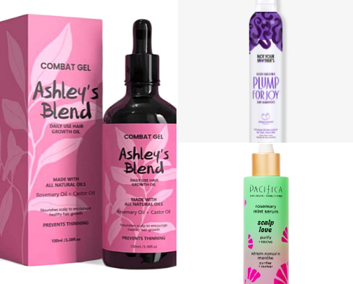 Hair products cover photo collage