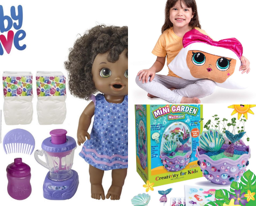 Christmas Gifts For Kids: Little Girls cover photo collage