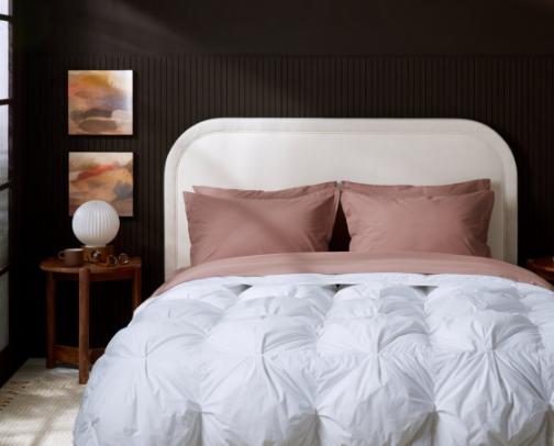 Organic cotton puff comforter from Parachute cover photo collage