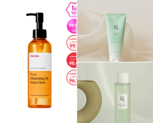 my perfect skincare for day & night! 🫧 cover photo collage