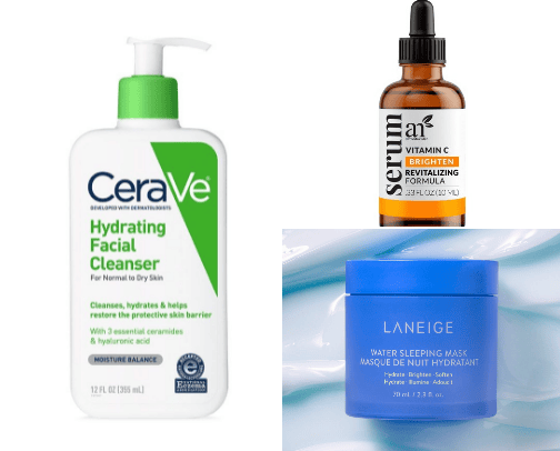 Skincare as a 25 year old girl cover photo collage