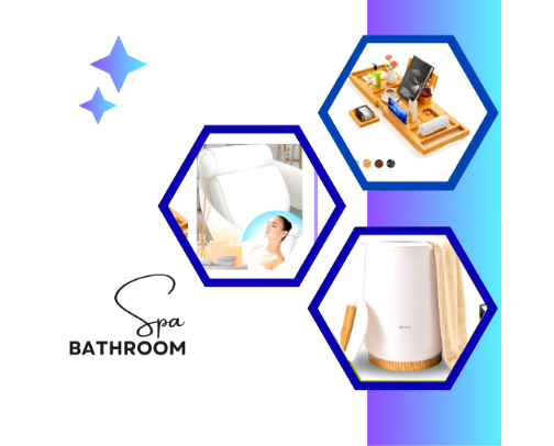 Turn your Bathroom into a spa. cover photo collage