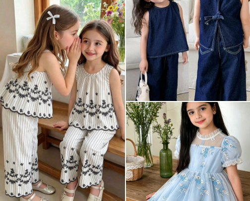 Young Girls Closest cover photo collage