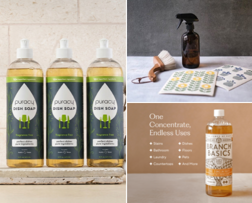 How i clean my home with clean ingredients. cover photo collage
