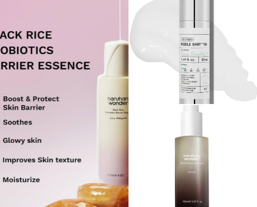 Korean skincare favourites 🧴 cover photo collage