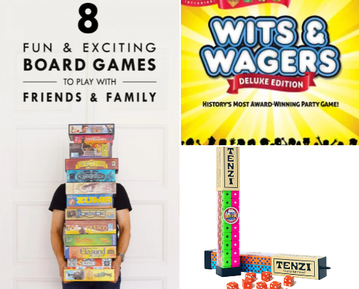 Games to play with family and friends cover photo collage